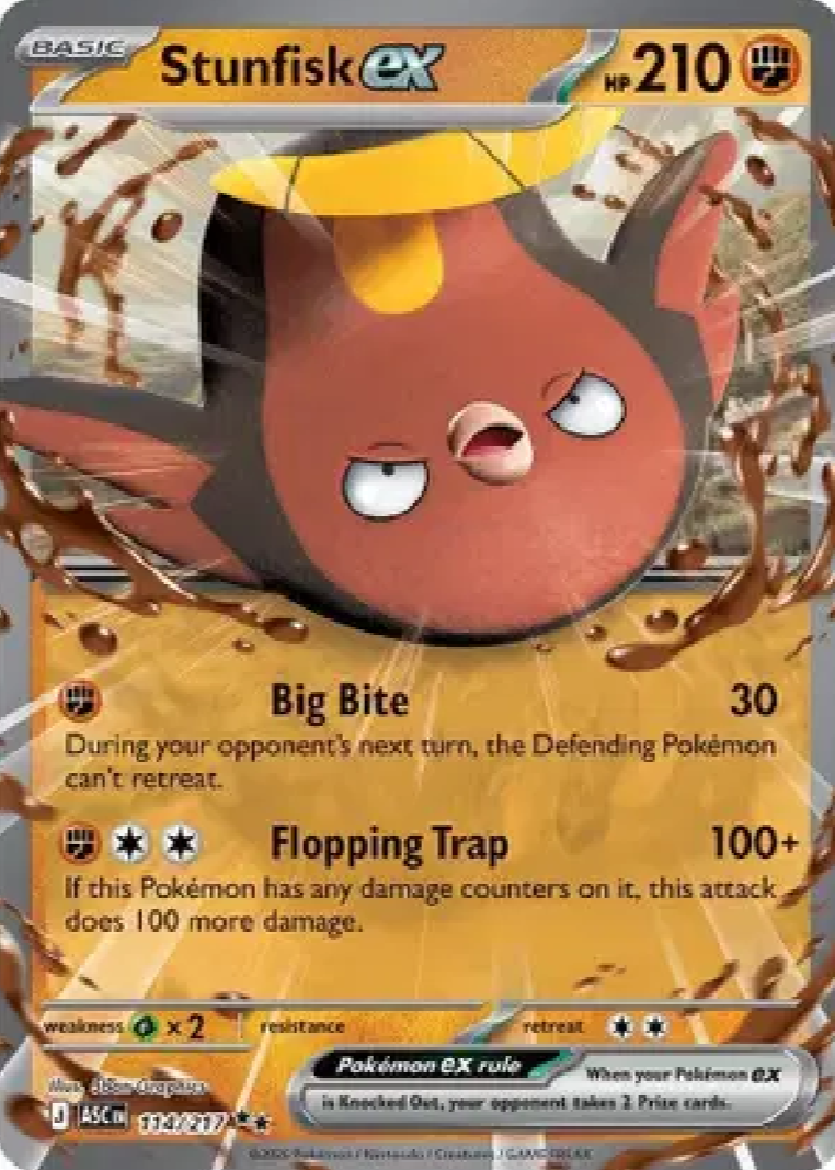 2026 Pokémon Stunfisk ex #114/217 (English)
