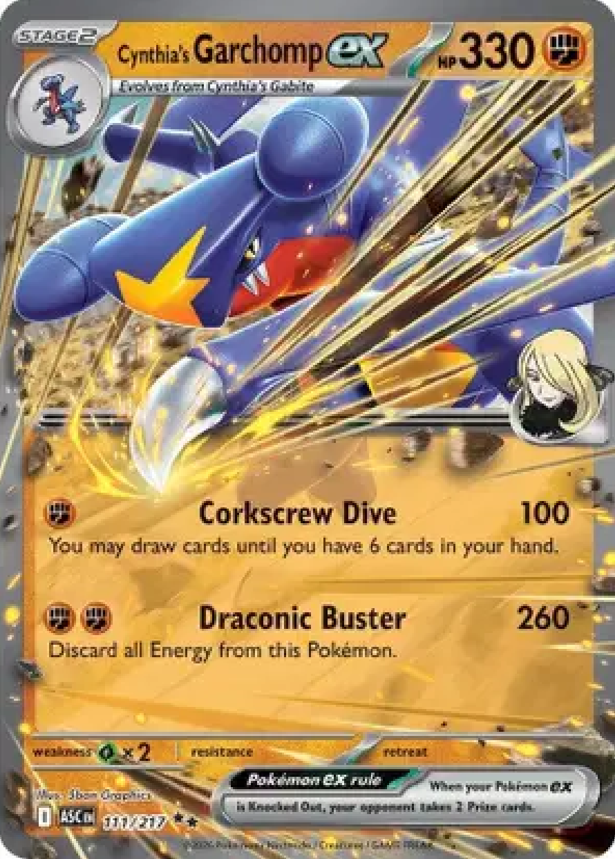 2026 Pokémon Cynthia's Garchomp ex #111/217 (English)