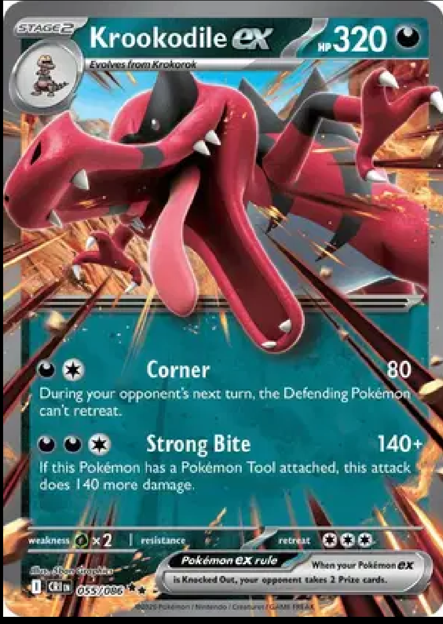 2026 Pokémon Krookodile ex #055/086 (English)
