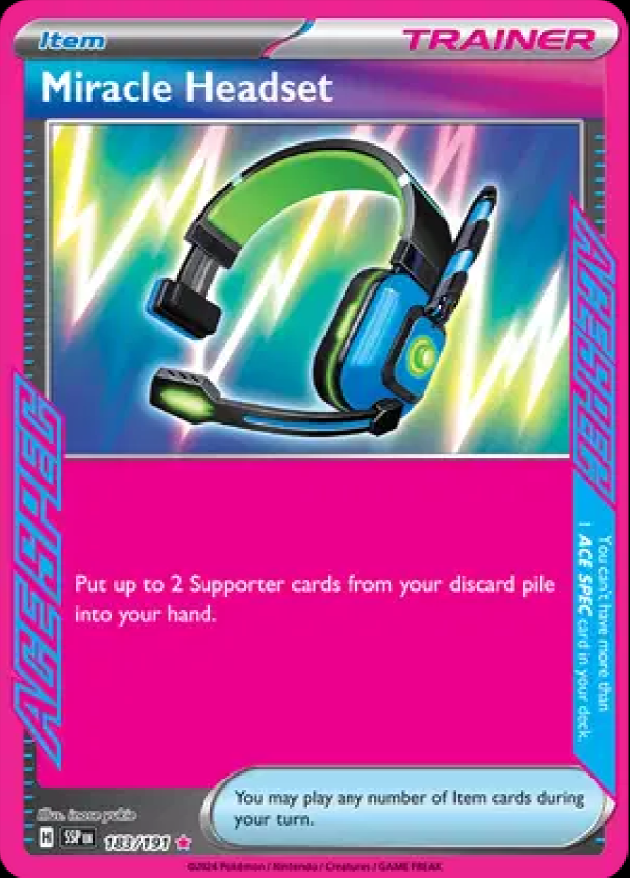 2024 Pokémon Miracle Headset #183/191 (English)
