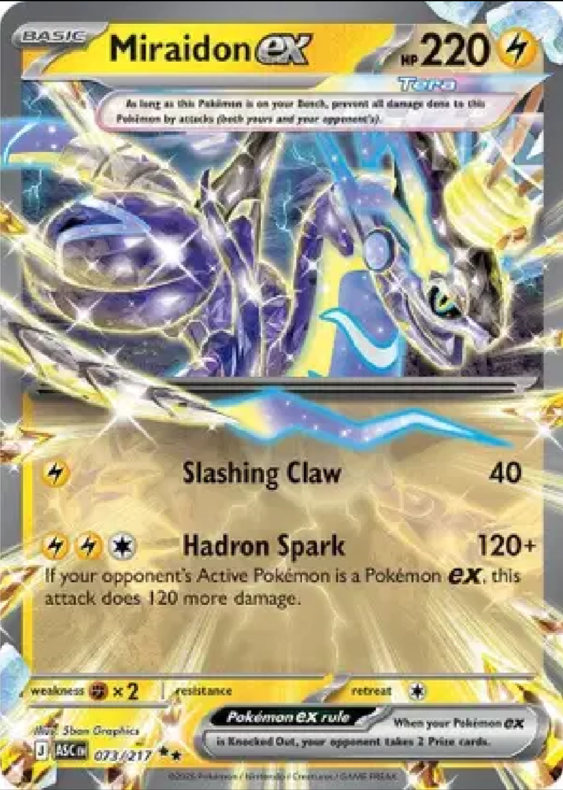 2026 Pokémon Miraidon ex #073/217 (English)