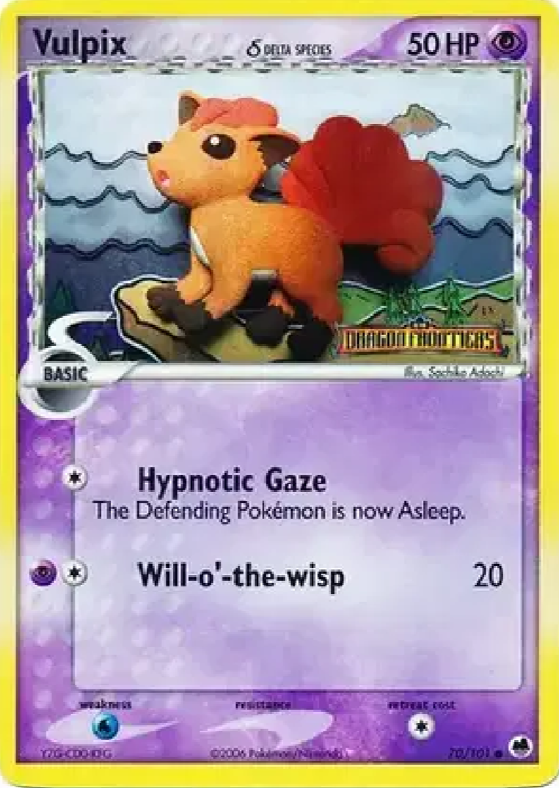 2006 Pokémon Vulpix Delta Species Holofoil #70/101 (English)