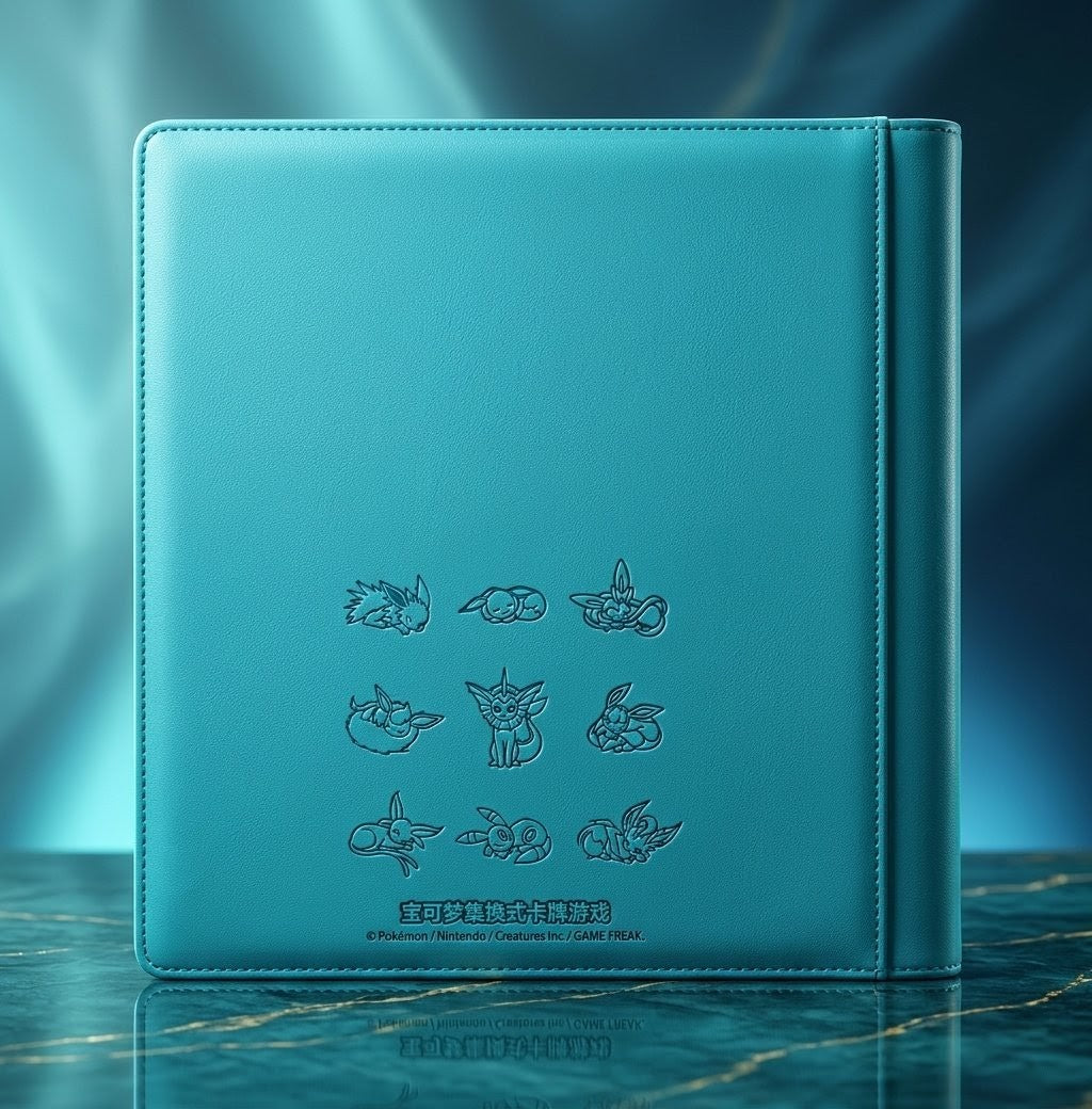 Official Pokémon TCG Vaporeon 12-Pocket Premium Binder (480 Slots)