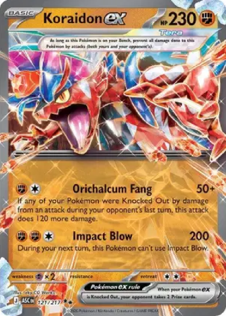 2026 Pokémon Koraidon ex #121/217 (English)