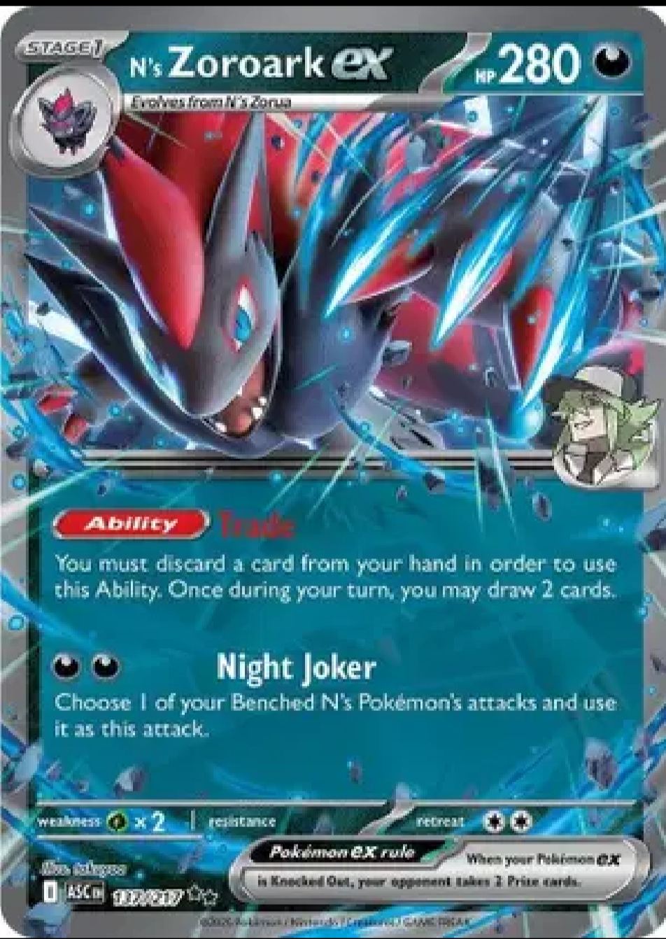 2026 Pokémon N's Zoroark ex #137/217 (English)