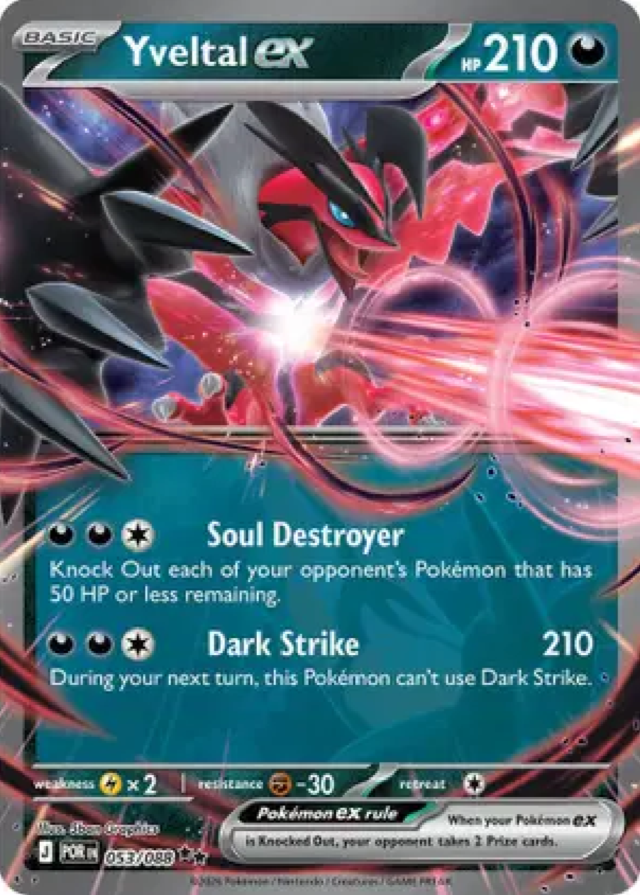 2026 Pokémon Yveltal ex #053/088 (English)