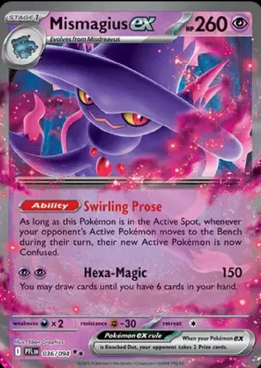 2025 Pokémon Mismagius ex #036/094 (English)