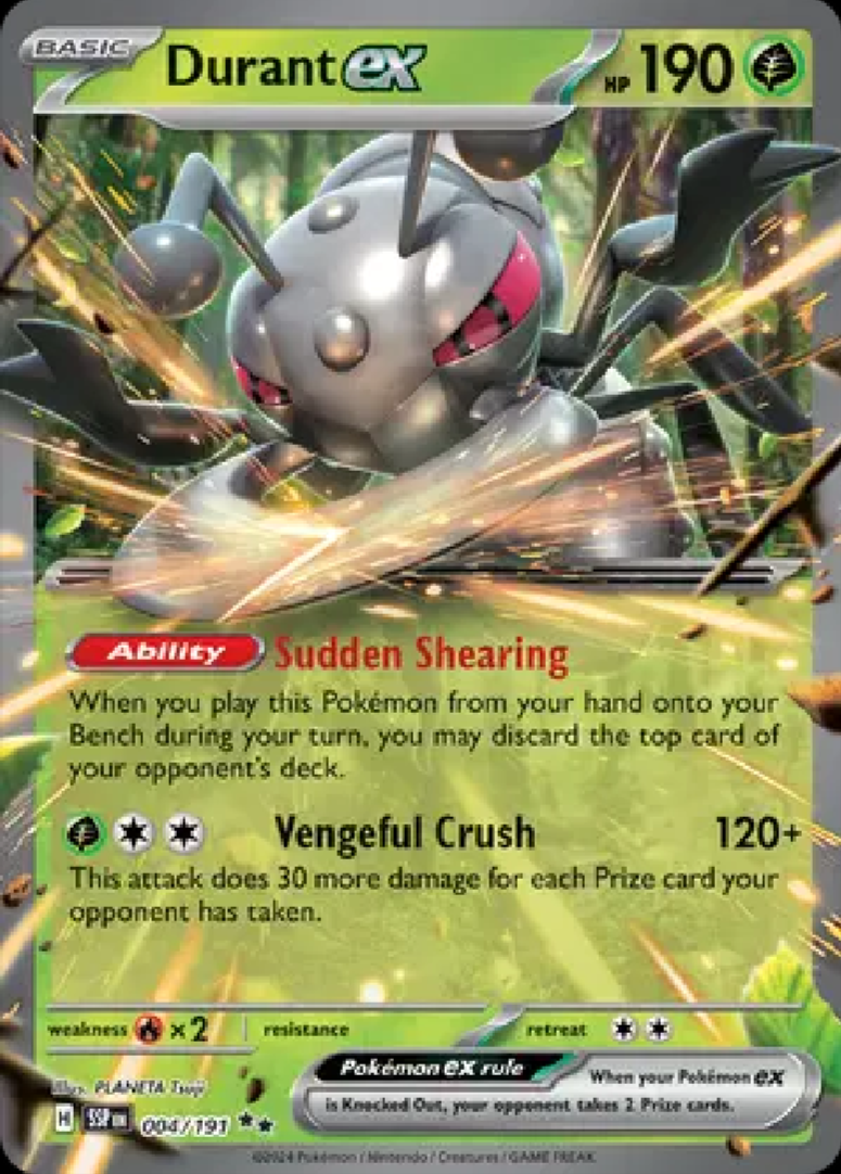 2024 Pokémon Durant ex #004/191 (English)