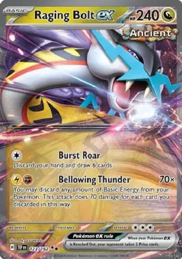 2024 Pokémon Raging Bolt ex #123/162 (English)
